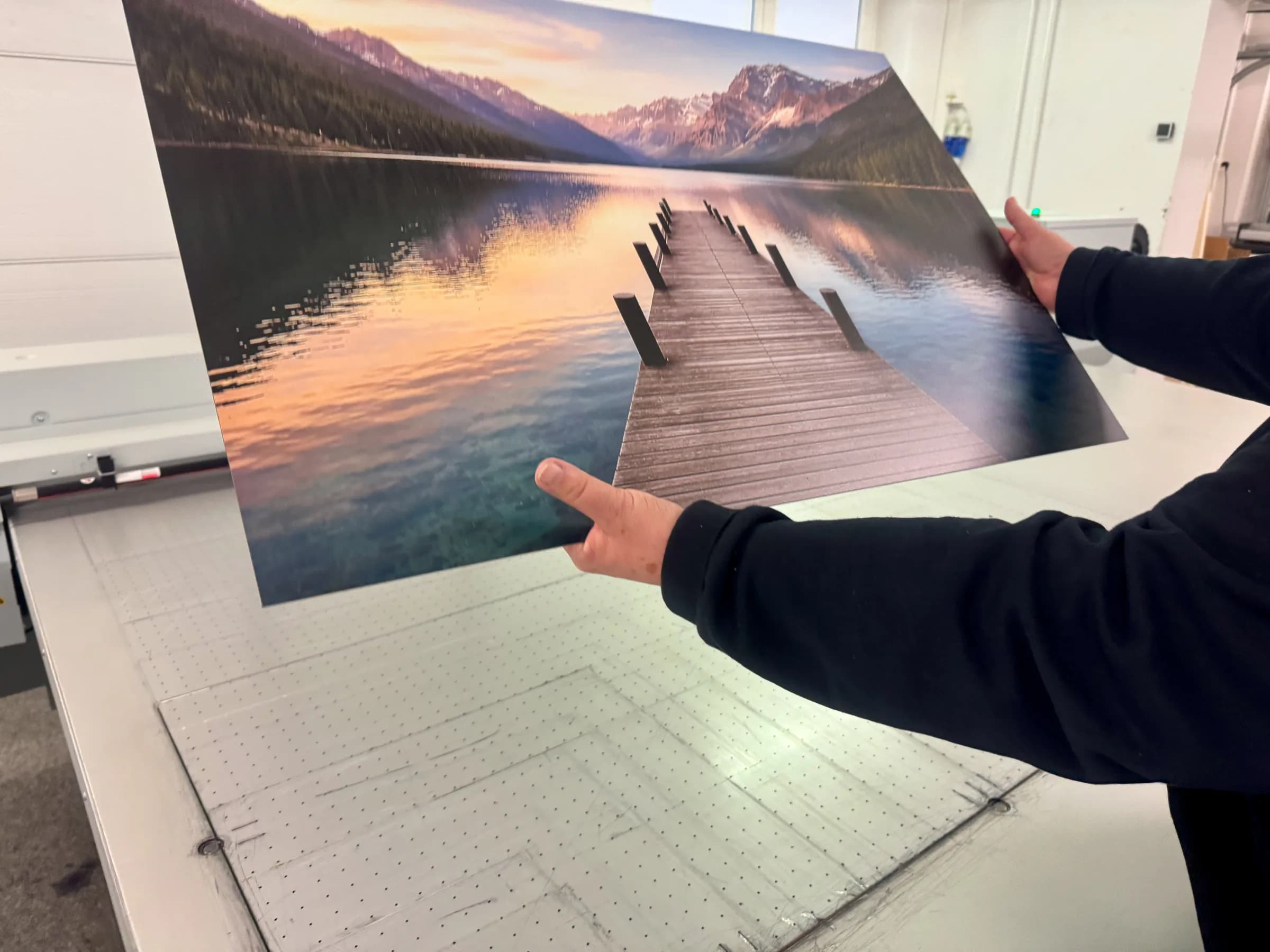 Fertig gedrucktes Wandbild aus Foto in hoher Qualität